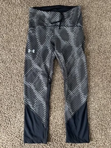Under Armour Damen kurze hohe Kompressionsleggings Gr. SMALL schwarz TOP - Bild 1 von 7