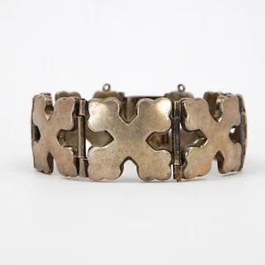 Pulsera Gruesa Vintage DS Plata Esterlina Taxco México 6-1/2" 61,4 Gramos - Imagen 1 de 17