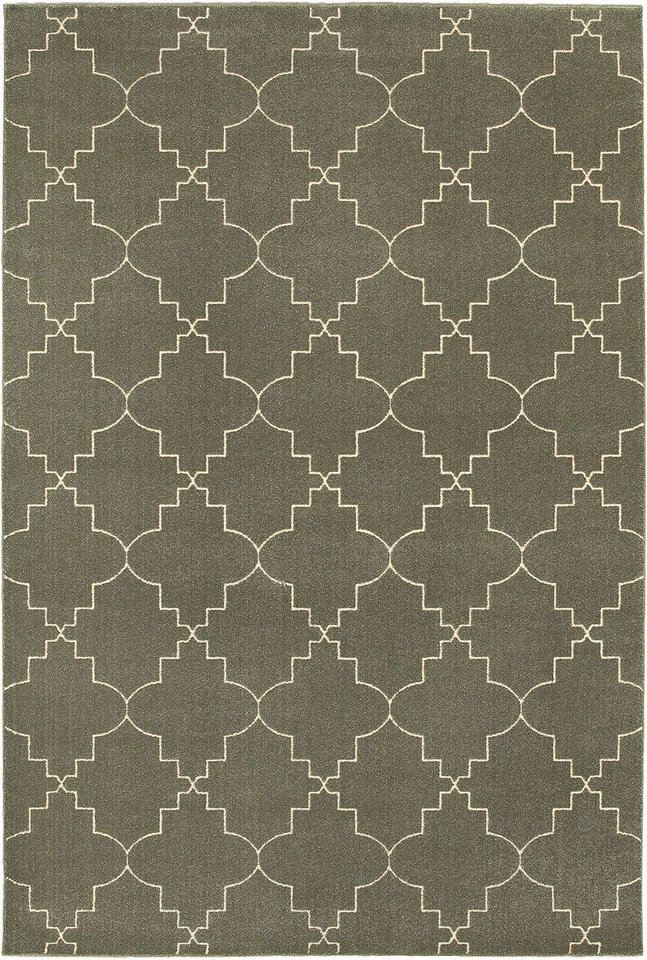 Alfombra de área 10x13 gris esfinge geométrica damasco curvas 5994D - abril 9' 10" x 12' 10" Foto 1 de 1