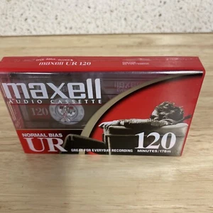 MAXELL UR 120 Min Blank Audio Cassette Tape Normal Bias - New Sealed - Picture 1 of 4