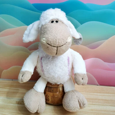 BONITO Juguete de Peluche Jolly Mah Dolly Oveja Cordero Flor en Cabeza Muñeca de Peluche Animal Foto 1 de 4