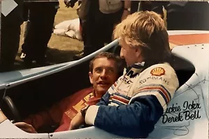 JACKY ICKX and DEREK BELL signed photo - Picture 1 of 2