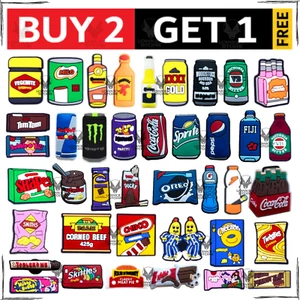 π¦πΊπ¦ Australian Food Snack Drink Crocs Shoe Charms Jibbitz Croc - Picture 1 of 62