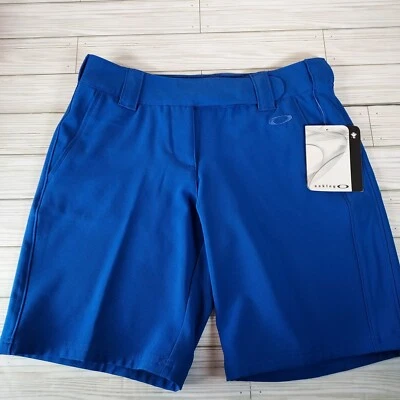 Pantalones Cortos Oakley Para Mujer Espalda Nueve Azul Zafiro Talla 4 Golf Híbrido 30" Nuevos con Etiquetas Foto 1 de 4