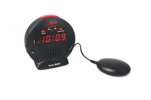 Geemarc Sonic Bomb JUNIOR - Extra Loud Alarm Clock with Vibrating Shaker Pad - Picture 1 of 3