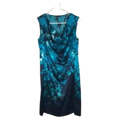 Vestido de seda Kenneth Cole Y2K para mujer caprichoso celestial Y2K azul talla XS Foto 1 de 4