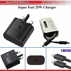 Für Samsung Galaxy A16 A26 A36 A56 Ladegerät Super Schnell 25W Ladestecker & Kabel - Bild 1 von 8