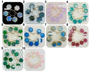 AAAA++ Green Amethyst Faceted Onion Shape Gemstone Beads Jewelry, 8-13mm 10 Inch - Picture 1 of 4