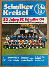 FC Schalke 04 vs. Internazionale Milano 1984 Programme