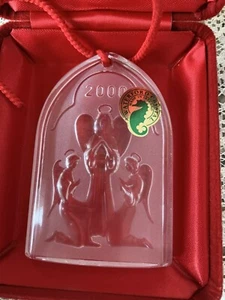 Vintage Waterford Kristall ENGEL ORNAMENT 2000 3. Auflage Die Krippensammlung Neu in OVP - Bild 1 von 10