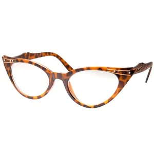 Gafas de sol GrinderPUNCH Vintage Mod Mujer Moda Estrás Ojo de Gato Lentes Transparentes - Imagen 1 de 13