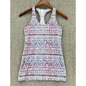 Ivivva Tank Top Girls Size 14 Multicolor Keep Ur Cool Racerback Ikat Sleeveless - Picture 1 of 9