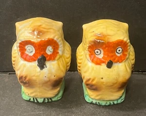 Vintage Porcelain Figural BIRD CAGE FEEDER/WATERER - Made in Japan - OWL - Bild 1 von 5