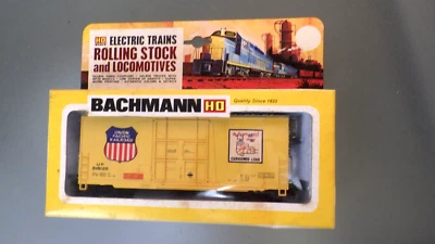 Vtg 1970s HO Bachmann Box Car 41' HI-CUBE Smooth Sides UP Union Pacific in Box - Image 1 of 3