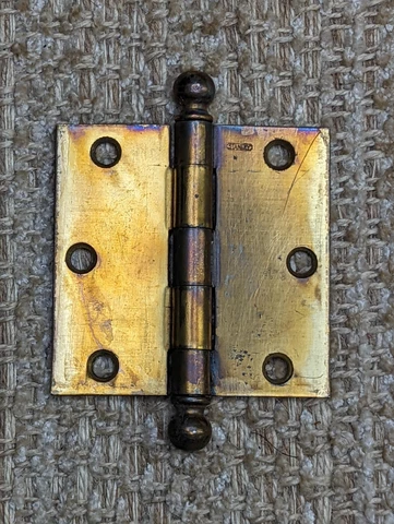 3" x 3" Stanley Steel Ball Tip Door Hinge Door Hardware Cover