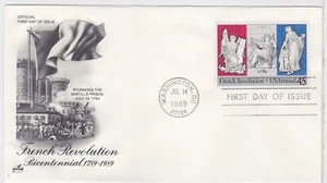 TurtlesTradingPost- French Revolution Bicentennial 1989 C120 FDC Artcraft Cachet - Picture 1 of 1