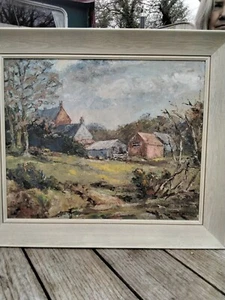 New Forest artist Joan Wilford. Original oil painting. Lyndhurst, Lymington. - Picture 1 of 9