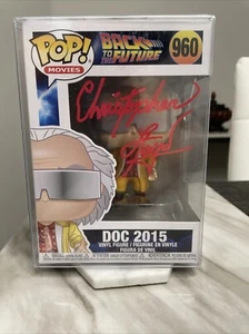 Christopher Lloyd Signed Doc 2015 Back To Future Funko POP 960 CoA w/ Protector - Bild 1 von 6