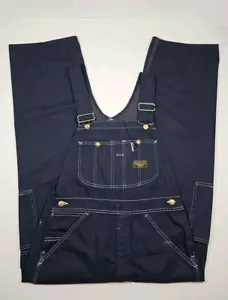 DE COLECCIÓN SEARS TRADEWEAR BABERO MONO DENIM CRUDO ALGODÓN POLI HECHO EN EE. UU. 34x28 - Imagen 1 de 23