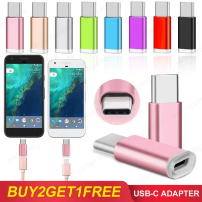 Micro USB Female to Type C Adapter Converter for Google Pixel 6 Pro 5 4 3 2 XL - Image 1 of 4