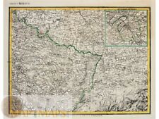 France Paris Old atlas map Luxembourg Johann Heck 1842