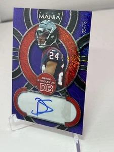 Wild Card Auto Mania 2022 Derek Stingley Jr #AM-C95 púrpura brillo automático 35/75 - Imagen 1 de 2
