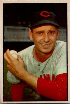 1953 Bowman Color KEN RAFFENSBERGER Cincinnati Reds #106 EX/MT Condition - Image 1 of 2