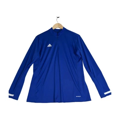 Adidas Jacket Mens Large  Blue  Full Zip Long Sleeve Sportswear Climalite - Image 1 of 4