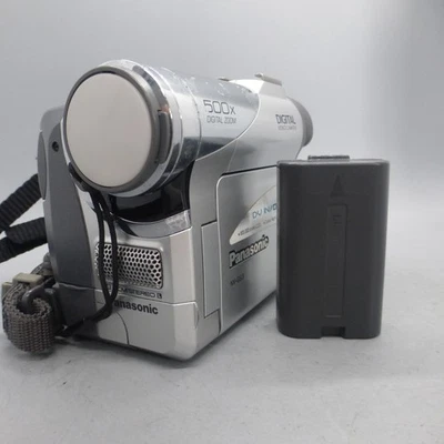 Panasonic NV-GS3 Handheld MiniDV Cassette Camcorder Silver Tested - Image 1 of 4