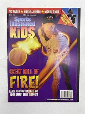1999 Sports Illustrated For Kids Aug Randy Johnson: Card Page Newsstand HG - Image 1 of 4