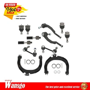 12PC Front Control Arm Tie Rod Ball Joint For 2004-2007 GMC Envoy Chevy Trailbla - Foto 1 di 12