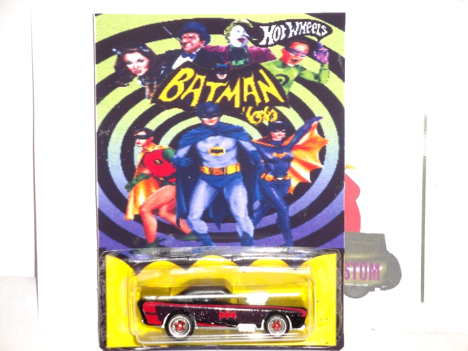 Tarjeta y pintura personalizadas Hot Wheels bloque pequeño Batman Foto 1 de 2