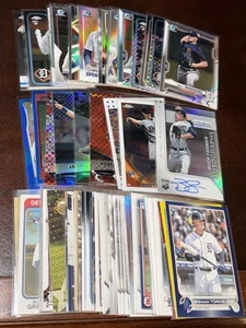 Detroit Tigers x72 Card Rookie Refractor Auto Prospect Parallel Numbered Lot - Bild 1 von 14