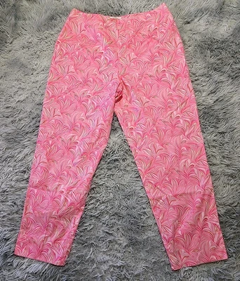 Pantalones forrados Talbots rosa cachemira Resort para mujer talla 14 playa vacaciones crucero usados en excelente estado Foto 1 de 4