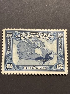 1927 CANADA  12 Cents 60th Anniversary of Founding of Dominion Canada VF/XF, MNH - Picture 1 of 2