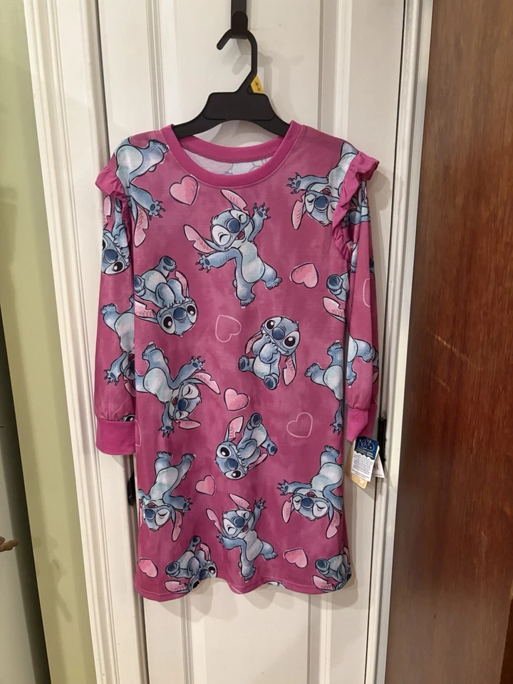 Nuevo con etiquetas Camisón Niñas Talla L (10-12) Disney Stitch Manga Larga Disney Rosa TR5 Foto 1 de 4