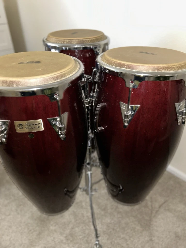 Hermoso LP Percusión Latina 3 Piezas Conga Set Performer Series + Soporte LP291 Foto 1 de 4