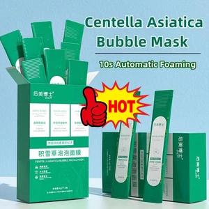 Máscara facial de burbujas 12 piezas Centella asiática máscara de burbujas control de aceite nueva- - Imagen 1 de 12