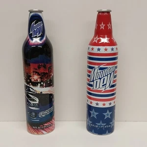 Mountain Dew Commemorative Cans Lot of 2 Art Series Empty - 16 OZ Free Shipping - Picture 1 of 8