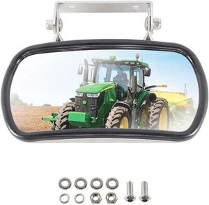 Stainless Steel Tractor Mirror, Compatible with John Deere, Massery Ferguson, Ne - Picture 1 of 7