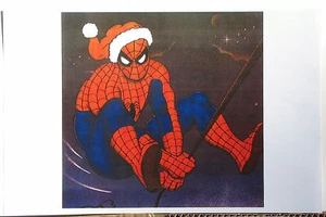 AMAZING SPIDER-MAN - CHRISTMAS SPIDEY Pin Up Poster Marvel - Picture 1 of 1
