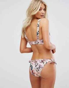 ASOS Wispy Floral Print Bunny Tie Side Bikini Brief 8830761 Size 18 - Picture 1 of 2