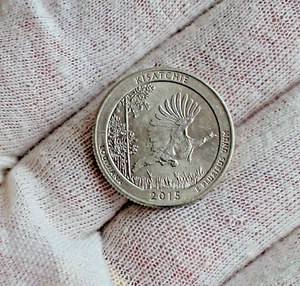 2015-D 25C Quarter; Kisatchie National Forest; America the Beautiful; Circulated - Picture 1 of 2