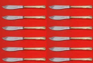 Greenbrier by Gorham Sterling Silver Fish Knife Custom Set 12 pcs 8 1/4" - Picture 1 of 1