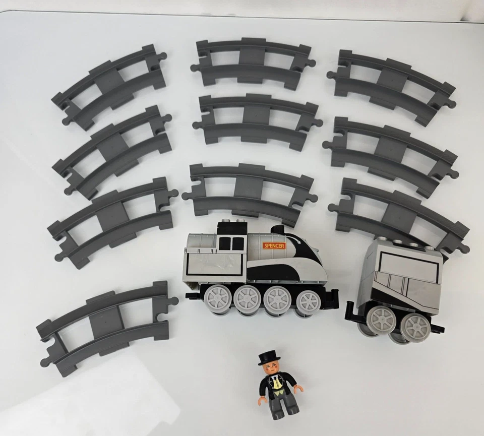 Lego Duplo Thomas & Friends Railway Spencer & Tender Train Tank Engine Tracks - Image 1 of 2