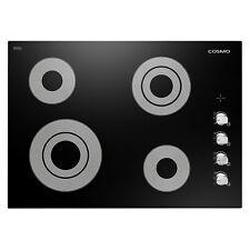 30 Inch Electric Ceramic Glass Cooktop - 4 Surface Burners, Knobs (Open Box)