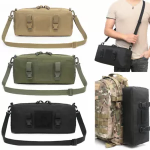 Outdoor Tactical Molle Pouch Bag Military Shoulder Bag Waist Pack Hiking Camping - Picture 1 of 15