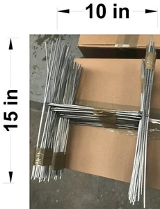 30 Pack, Wire Stake 10"x15" x 9 Ga. use With Corrugated Sign, Ship Same Day UPS - Picture 1 of 12