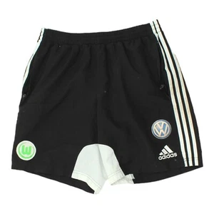 Pantalones Cortos VfL Wolfsburg 2011-12 Adidas Para Hombre Negros Visitantes | De Colección Fútbol Deportes - Imagen 1 de 6