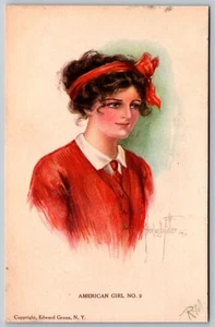 Vintage Postcard American Girl No. 9 Artist Alice Luella Fidler *9018 - Picture 1 of 2